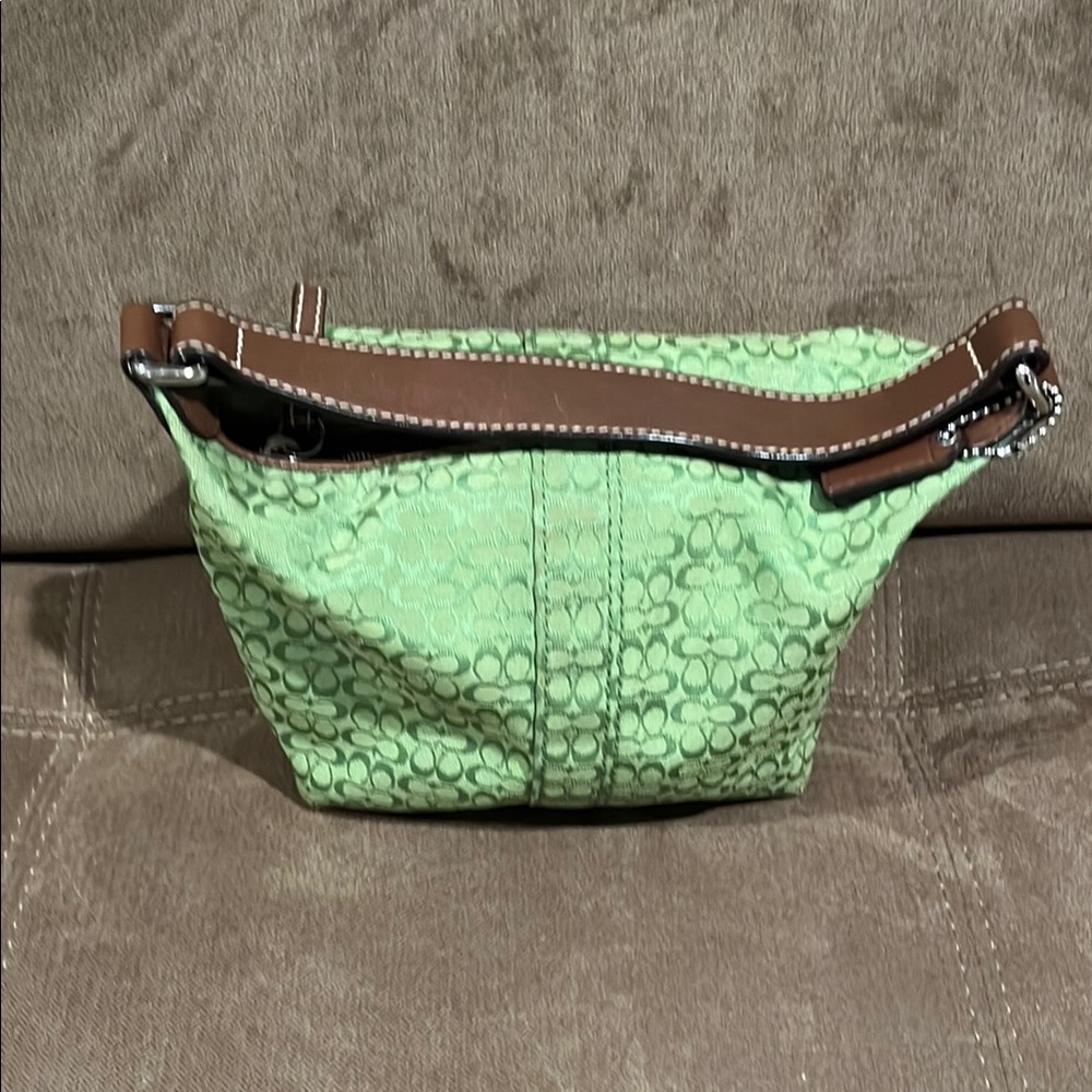 Coach Green Signature Shoulder Bag